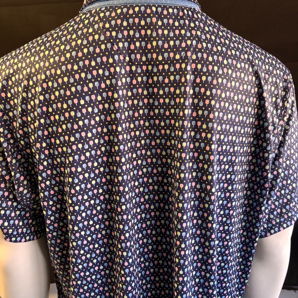 Awesome mens XXL Chaltalk Sports golf polo with Pickleball pattern - Picture 4 of 6